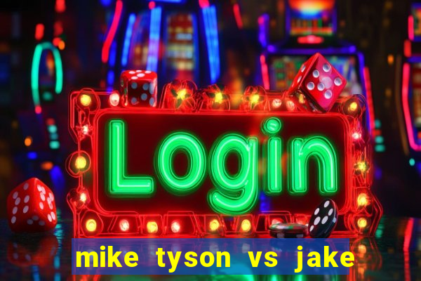 mike tyson vs jake paul assistir online