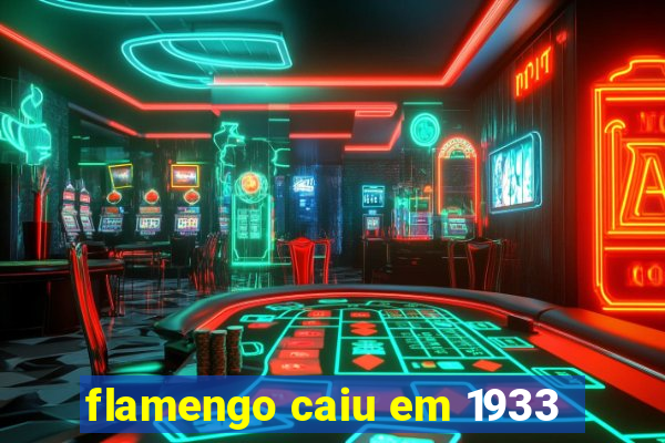 flamengo caiu em 1933