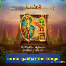 como ganhar em bingo