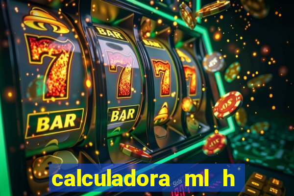 calculadora ml h para mcg kg min